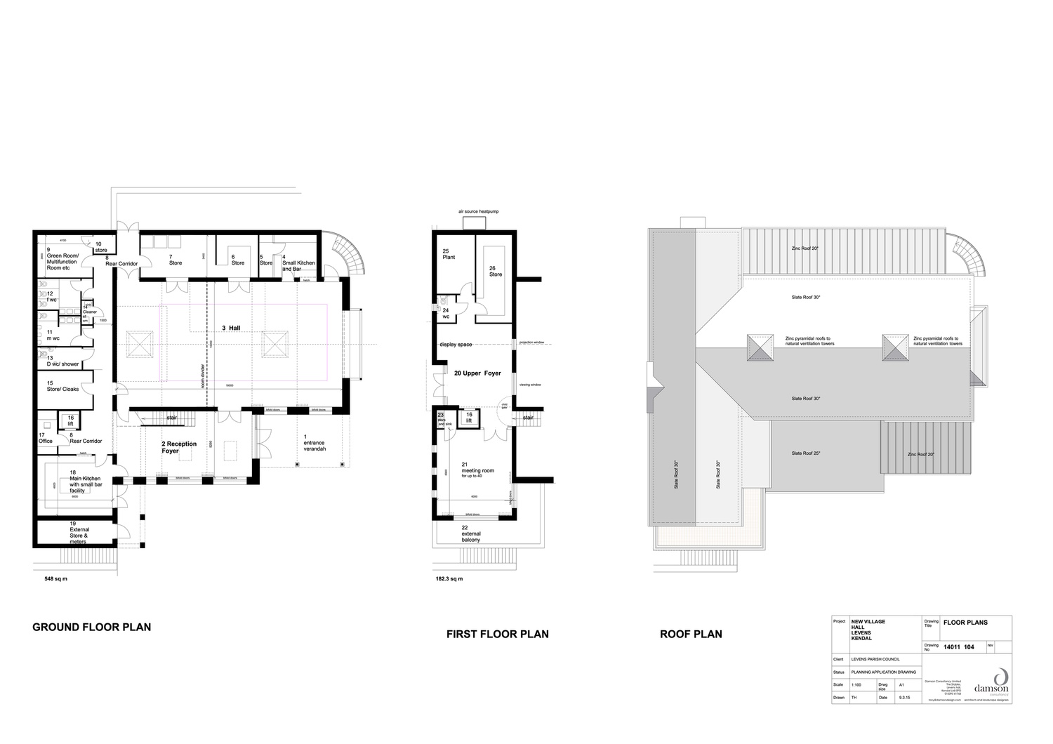 Village Hall plans images